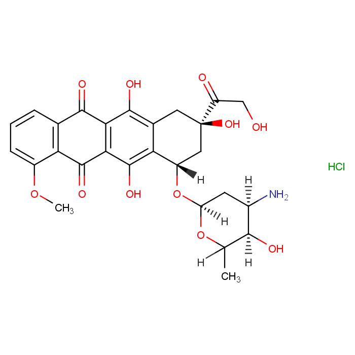 Epirubicin hydrochloride structure