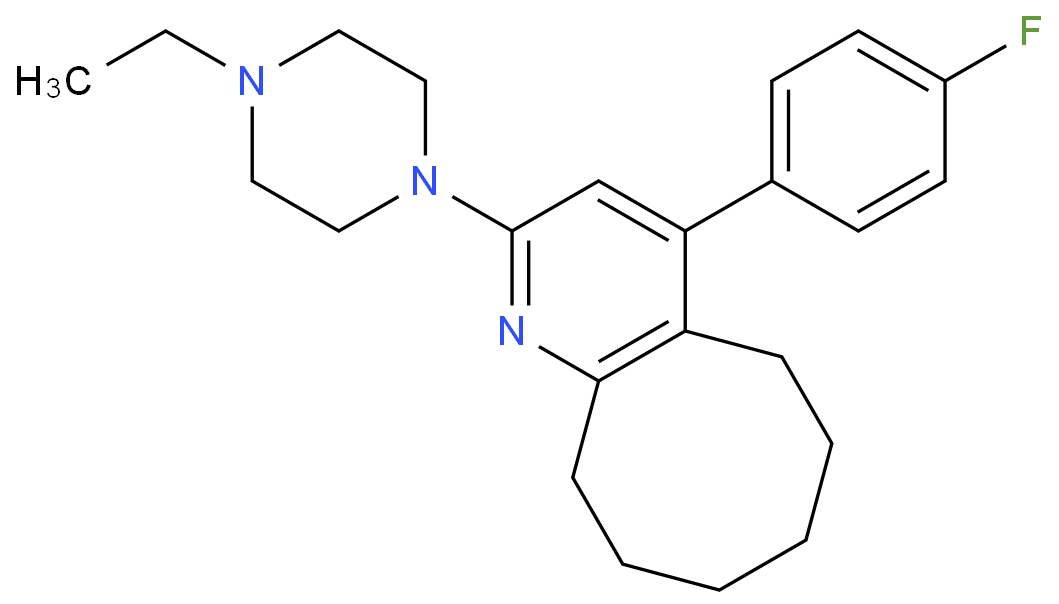 2-(4-ethylpiperazin-1-yl)-4-(4-fluorophenyl)-5,6,7,8,9,10-hexahydrocycloocta[b]pyridine
