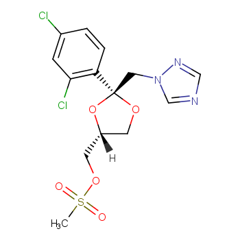 cis-2-(2,4-Dichlorophenyl)-2-(1H-1,2,4-triazol-1-ylmethyl)-1,3-dioxolan-4-ylmethyl methanesulphonate