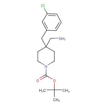 tert-butyl 4-(aminomethyl)-4-(3-chlorobenzyl)piperidine-1-carboxylate