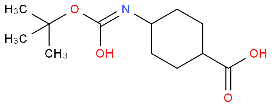 N-Boc-氨基环己胺羧酸化学结构式