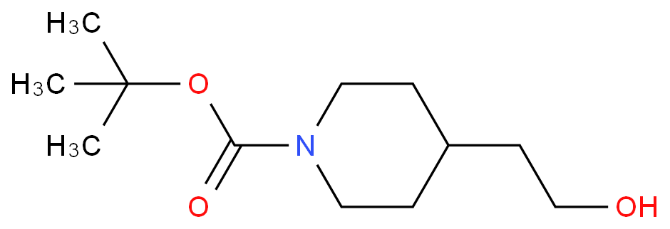 N-Boc-4-哌啶乙醇化学结构式