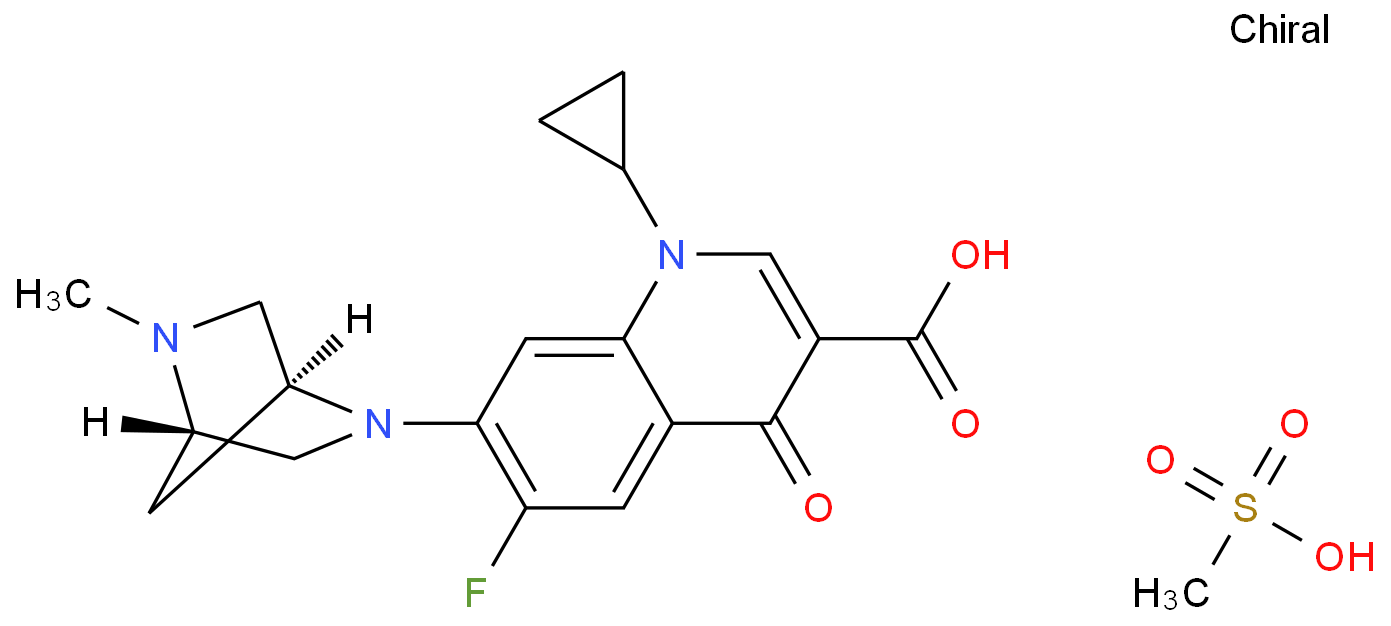 甲磺酸达氟沙星化学结构式