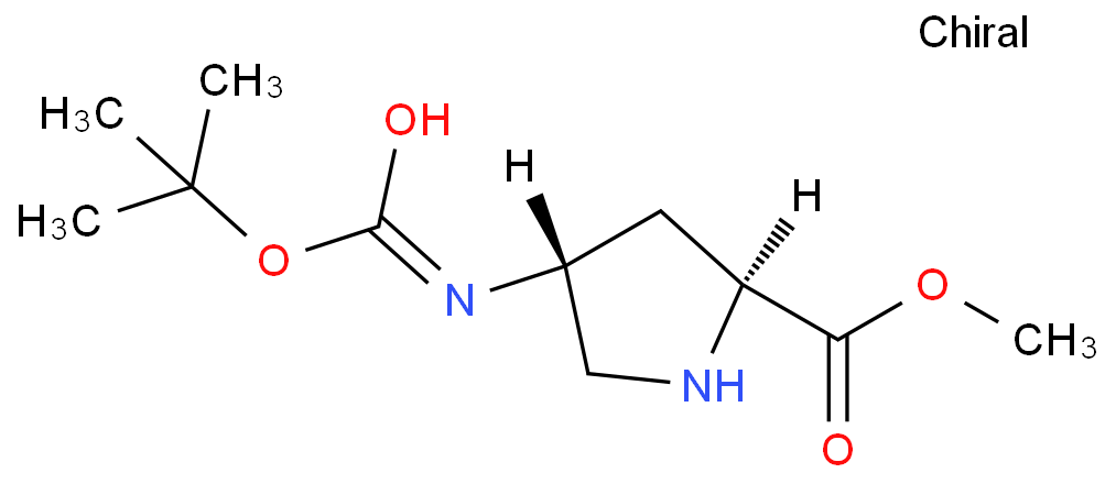 methyl (2S,4R)-4-[(2-methylpropan-2-yl)oxycarbonylamino]pyrrolidine-2-carboxylate