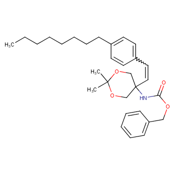 [Perfemiker]5-(N-Cbz-amino)-5-[2-(4-octyloxyphenyl)ethenyl]-2,2-dimethyl-1,3-dioxane,98%