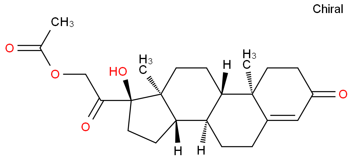21-(乙酰氧基)-17-羟基孕甾-4-烯-3,20-二酮 CAS:640-87-9 高校研究所先发后付 产品图片
