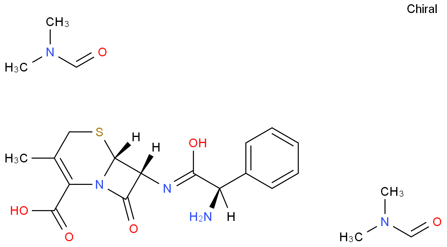 7-[(R)-AMINO(PHENYL)ACETAMIDO]-3-METHYL-3-CEPHEM-4-CARBOXYLIC ACID--DIMETHYLFORMAMIDE (2:1)