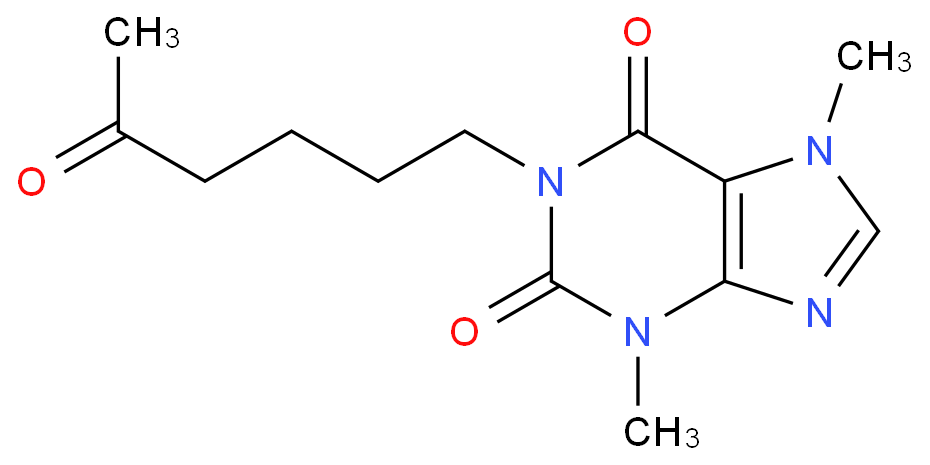 己酮可可碱化学结构式