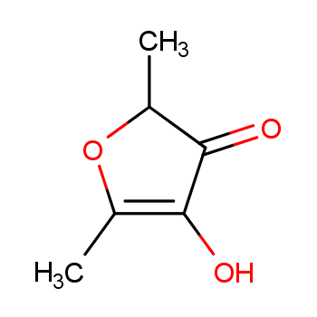 4-羟基-2,5-二甲基l-3(2H)-呋喃酮化学结构式