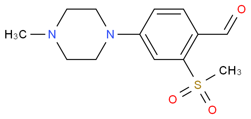 4-(4-Methylpiperazin-1-yl)-2-(methylsulfonyl)benzaldehyde