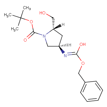 (2S,4R)-tert-Butyl 4-(((benzyloxy)carbonyl)amino)-2-(hydroxymethyl)pyrrolidine-1-carboxylate