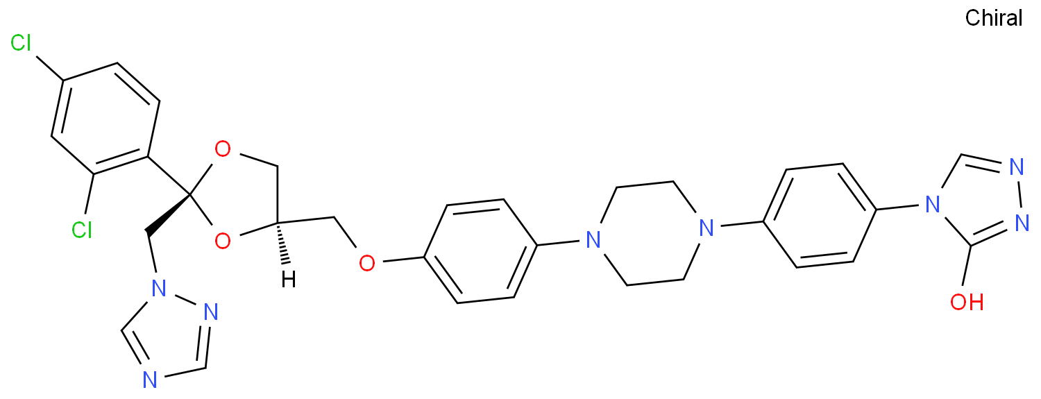 3H-1,2,4-Triazol-3-one, 4-[4-[4-[4-[[2-(2,4-dichlorophenyl)-2-(1H-1,2,4-triazol-1-ylmethyl)-1,3-dioxolan-4-yl]methoxy]phenyl]-1-piperazinyl]phenyl]-2,4-dihydro-, cis- (9CI)  