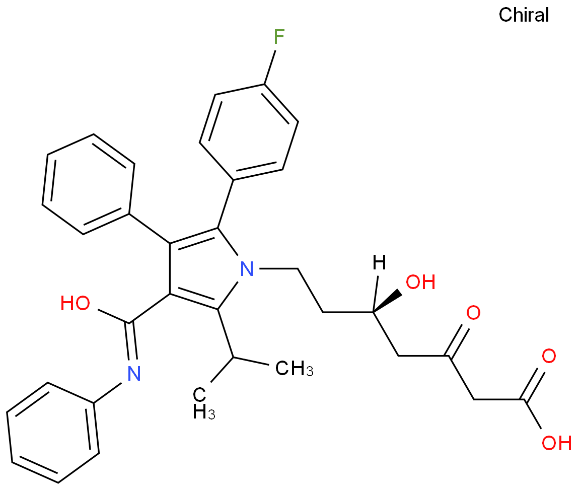 1H-Pyrrole-1-heptanoic acid, 2-(4-fluorophenyl)-d-hydroxy-5-(1-methylethyl)-b-oxo-3-phenyl-4-[(phenyl amino)carbonyl]-, (dR)-  