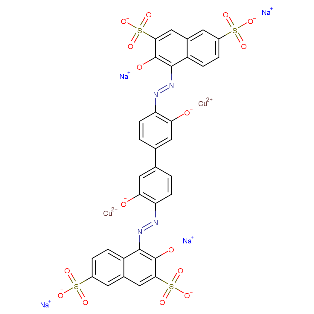 dicopper,tetrasodium,3-oxido-4-[[2-oxido-4-[3-oxido-4-[(2-oxido-3,6-disulfonatonaphthalen-1-yl)diazenyl]phenyl]phenyl]diazenyl]naphthalene-2,7-disulfonate