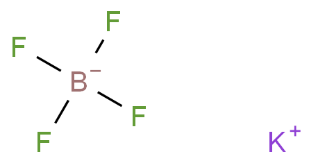 Potassium tetrafluoroborate structure