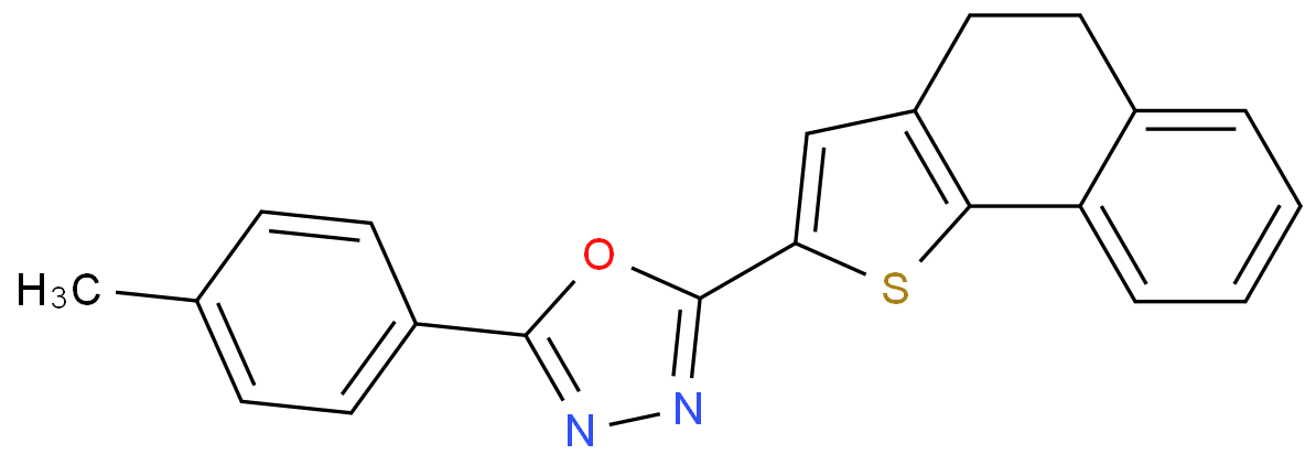 2-(4,5-DIHYDRONAPHTHO[1,2-B]THIOPHEN-2-YL)-5-(4-METHYLPHENYL)-1,3,4-OXADIAZOLE