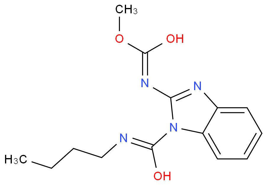 苯菌灵化学结构式