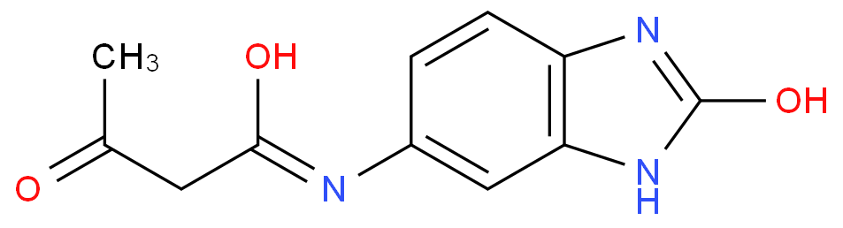 5-乙酰乙酰氨基苯并咪唑酮化学结构式