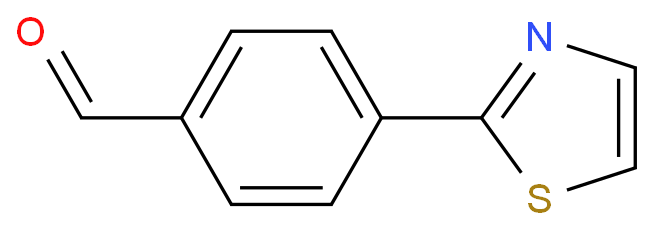 4-(1,3-噻唑-2-基)苯甲醛化学结构式
