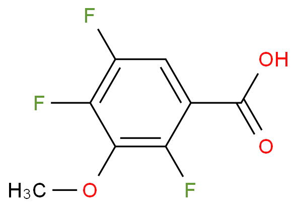 3-甲氧基-2,4,5-三氟苯甲酸化学结构式