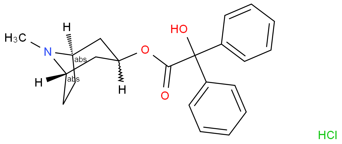 Endo-8-Methyl-8-azabicyclo[3.2.1]octan-3-yl-2-hydroxy-2,2-diphenylacetate hydrochloride