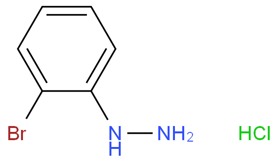 2-溴苯肼盐酸盐化学结构式