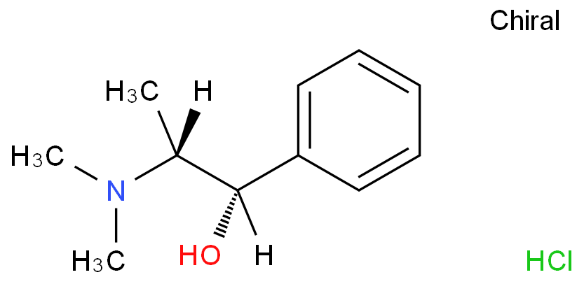 Benzenemethanol, a-[(1R)-1-(dimethylamino)ethyl]-,hydrochloride (1:1), (aS)-  