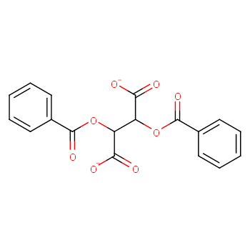 (-)-Dibenzoyl-L-tartaric acid monohydrate structure