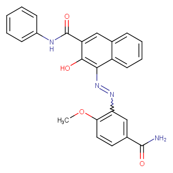 4-((5-(Carbamoyl)-2-methoxyphenyl)azo)-3-hydroxy-N-phenylnaphthalene-2-carboxamide