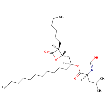 [(2S)-1-[(2S,3S)-3-hexyl-4-oxooxetan-2-yl]tridecan-2-yl] (2S)-2-formamido-4-methylpentanoate CAS:96829-58-2 Brand:YOUZE