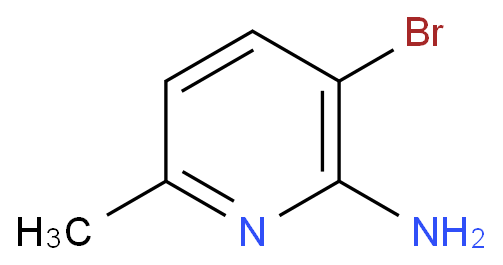2-氨基-3-溴-6-甲基吡啶化学结构式