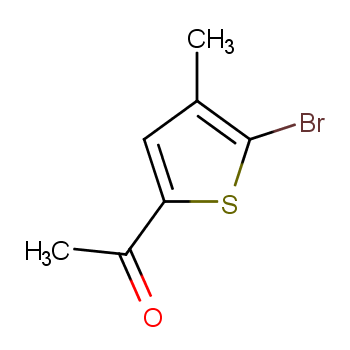 2-乙酰基-5-溴-4-甲基噻吩化学结构式
