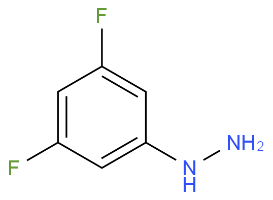 3,5-二氟苯肼盐酸盐化学结构式