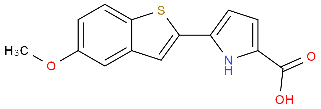 5-(5-甲氧基苯并[b]噻吩-2-基)-1H-吡咯-2-羧酸