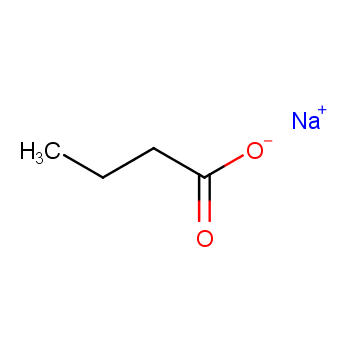 丁酸钠化学结构式
