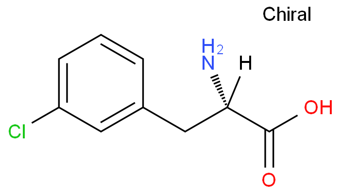 3-氯-L-苯丙氨酸化学结构式