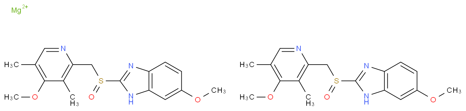 Magnesium,bis[6-methoxy-2-[[(4-methoxy-3,5-dimethyl-2-pyridinyl)methyl]sulfinyl-kO]-1H-benzimidazolato-kN3]-, (T-4)-