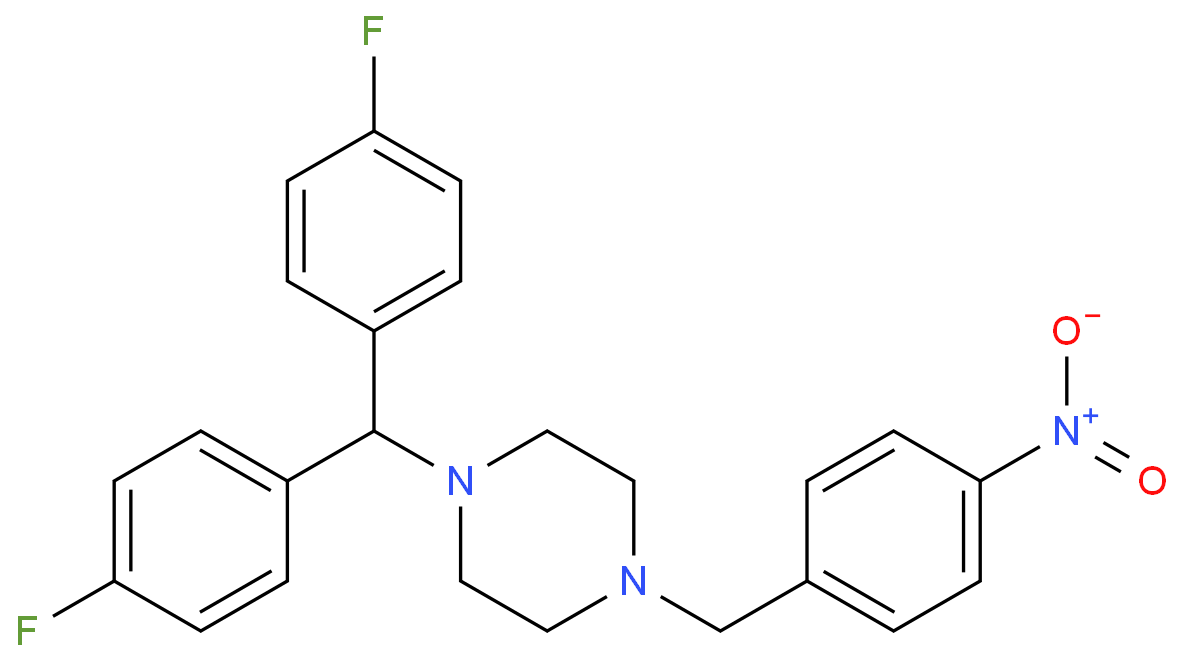 1-[BIS(4-FLUOROPHENYL)METHYL]-4-(4-NITROBENZYL)PIPERAZINE