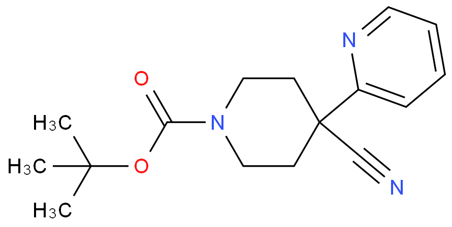 tert-Butyl 4-cyano-4-(pyridin-2-yl)piperidine-1-carboxylate