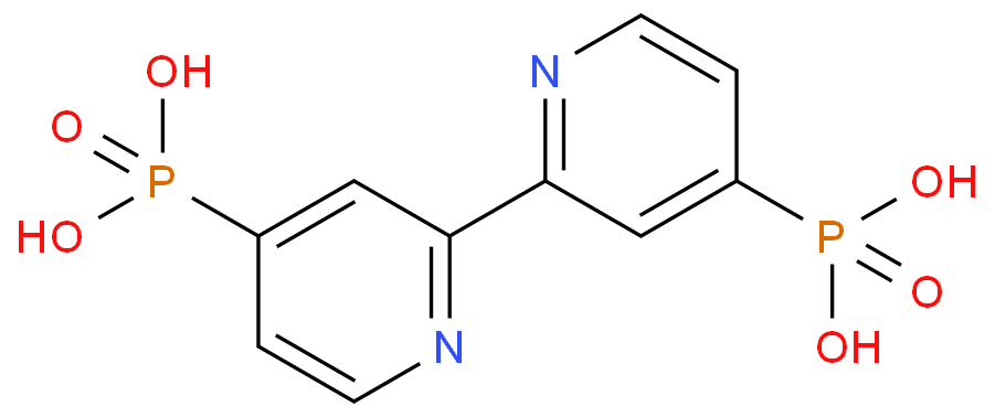2,2'-联吡啶-4,4'-双磷酸化学结构式