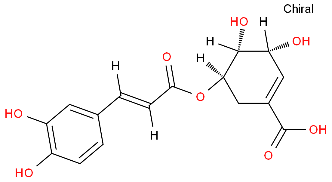 (3R-(3alpha,4alpha,5beta))-5-((3-(3,4-二羟基苯基)-1-氧代-2-丙烯基)氧基)-3,4-二羟基-1-环己烯-1-羧酸