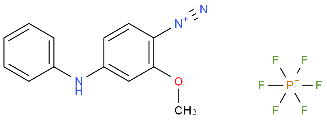 Benzenediazonium, 2-methoxy-4-(phenylamino)-, hexafluorophosphate(1-)