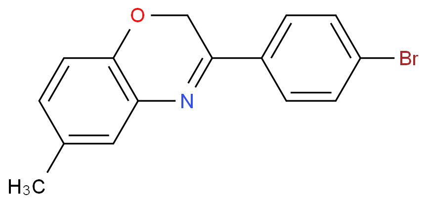 2H-1,4-Benzoxazine,3-(4-bromophenyl)-6-methyl-  