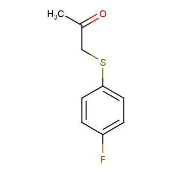 2968-13-0 (4-氟苯基硫)丙酮 结构式图片