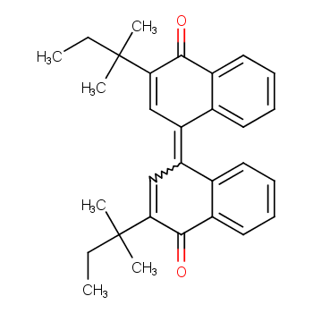 1(4H)-Naphthalenone, 2-(1,1-dimethylpropyl)-4-[3-(1,1-dimethylpropyl)-4-oxo-1(4H)-naphthalenylidene]-