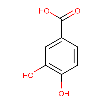 3,4-Dihydroxybenzoic acid structure