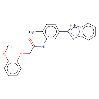 N-(5-(1H-苯并[D]咪唑-2-基)-2-甲基苯基)-2-(2-甲氧基苯氧基)乙酰胺CAS667410-33-5