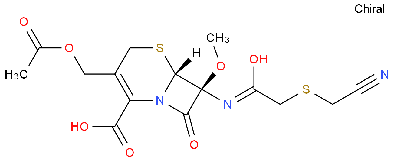 7-[[[(CyanoMethyl)thio]acetyl]aMino]-7-Methoxy Cephalosporanic Acid