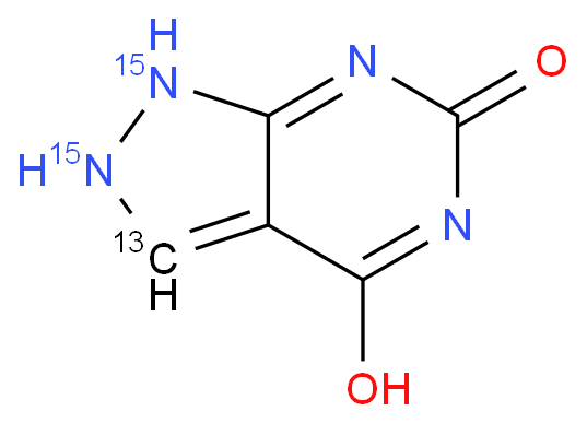 4,6-Dihydroxypyrazolo[3,4-d]pyrimidine-13C,15N2
