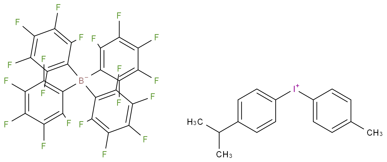 (4-methylphenyl)-(4-propan-2-ylphenyl)iodanium,tetrakis(2,3,4,5,6-pentafluorophenyl)boranuide